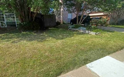 Photo of Tyler G.'s yard after getting landscaping in North Richland Hills, TX