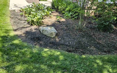 Photo of David B.'s yard after getting landscaping in Edison, OH