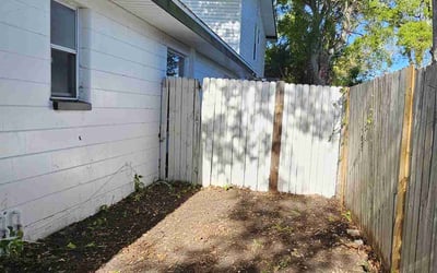 Photo of Jordan W.'s yard after getting landscaping in Aripeka, FL
