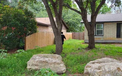 Photo of Charles H.'s yard after getting landscaping in Vanderpool, TX