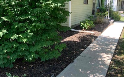 Photo of Tyler D.'s yard after getting landscaping in Morgantown, IN