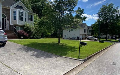 Photo of Rhonda P.'s yard after getting lawn care in Tupelo, MS