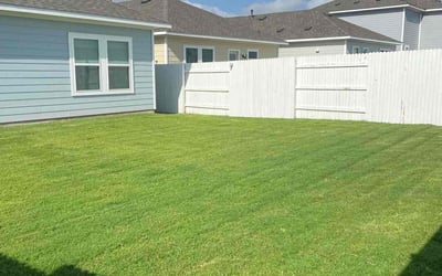 Photo of Rachel T.'s yard after getting lawn care in Elgin, TX