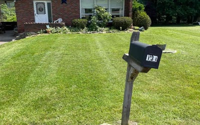 Photo of Kristen W.'s yard after getting lawn care in Noblesville, IN