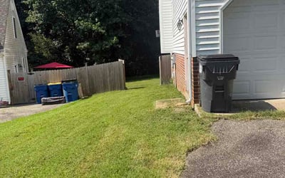 Photo of Shalini K.'s yard after getting lawn care in West Des Moines, IA