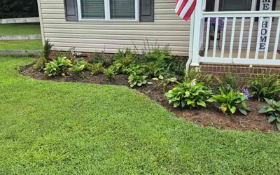 Photo of Heathor R.'s yard after getting lawn care in Raeford, NC
