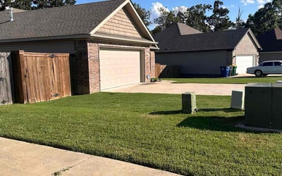 Photo of Terry K.'s yard after getting lawn care in Sherwood, AR