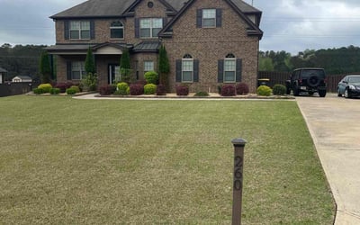 Photo of Adrienne S.'s yard after getting lawn care in Fayetteville, GA