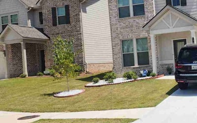 Photo of Cajuan D.'s yard after getting lawn care in St. Louis, MO