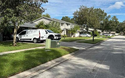 Photo of Eileen M.'s yard after getting lawn care in Carrollwood, FL