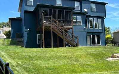 Photo of Jessica C.'s yard after getting lawn care in Platte City, MO