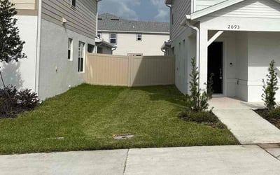 Photo of Abagail M.'s yard after getting lawn care in Franklin, OH