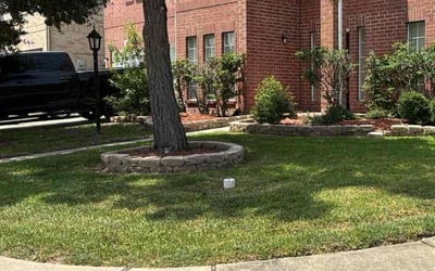 Photo of Erin W.'s yard after getting lawn care in Azle, TX