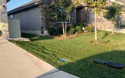 Photo of Hal L.'s yard after getting lawn care in Comfort, TX