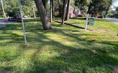 Photo of Derek H.'s yard after getting lawn care in Austell, GA