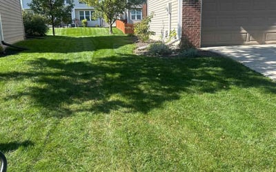 Photo of Zachary D.'s yard after getting lawn care in Anderson, IN