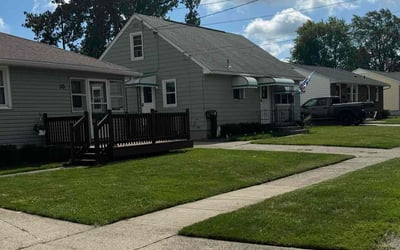 Photo of April S.'s yard after getting lawn care in Lancaster, NY