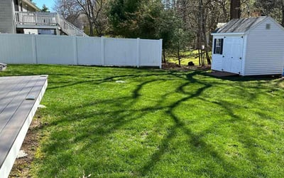 Photo of Sue B.'s yard after getting lawn care in Woonsocket, RI