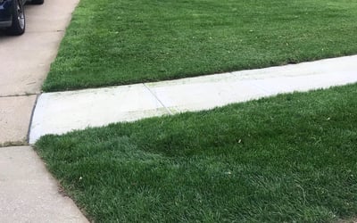 Photo of Essie C.'s yard after getting lawn care in Leavenworth, KS