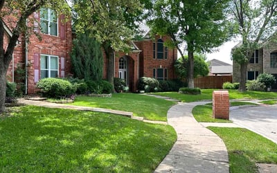 Photo of Blair L.'s yard after getting lawn care in Plano, TX