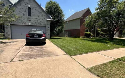 Photo of Cheryl M.'s yard after getting lawn care in Arlington, TX