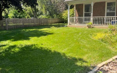 Photo of Christina P.'s yard after getting lawn care in Grayslake, IL