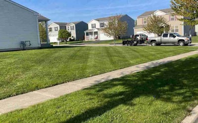 Photo of Eric D.'s yard after getting lawn care in Howell, MI