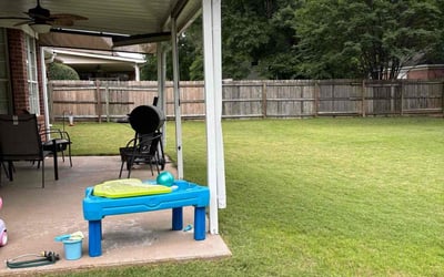 Photo of Bob A.'s yard after getting lawn care in Montgomery, TX