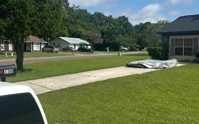 Photo of Benjamin M.'s yard after getting lawn care in Fishers, IN