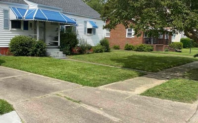 Photo of Christine K.'s yard after getting lawn care in La Habra, CA