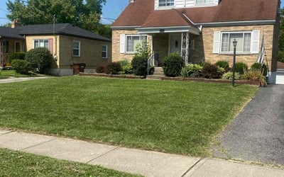 Photo of Erica W.'s yard after getting lawn care in Oxford, OH