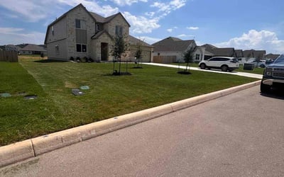 Photo of Lakshmi G.'s yard after getting lawn care in Natalia, TX