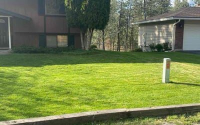 Photo of Molly B.'s yard after getting lawn care in Spokane, WA