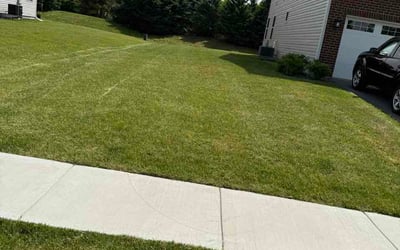 Photo of Kody C.'s yard after getting lawn care in Burlington, NC