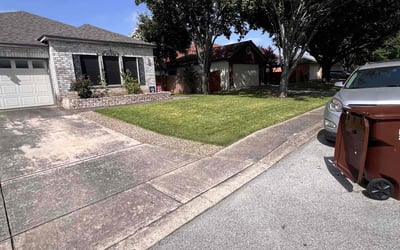 Photo of Ana G.'s yard after getting lawn care in Helotes, TX