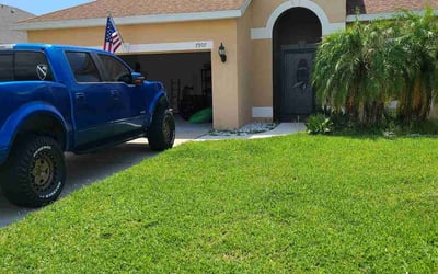 Photo of David O.'s yard after getting lawn care in Milton, FL