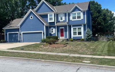 Photo of Mayzella W.'s yard after getting lawn care in Olathe, KS