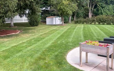 Photo of James H.'s yard after getting lawn care in Waukesha, WI