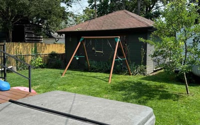 Photo of Meccah G.'s yard after getting lawn care in Granger, IN