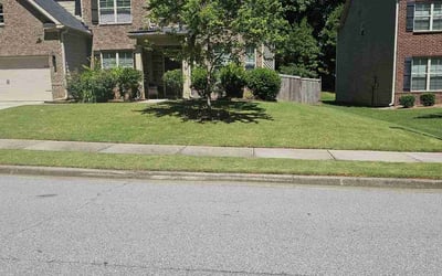 Photo of James W.'s yard after getting lawn care in Snellville, GA