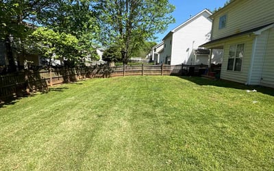 Photo of Leah M.'s yard after getting lawn care in Graham, NC