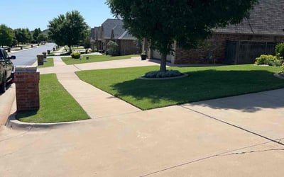 Photo of Kylee A.'s yard after getting lawn care in Oklahoma City, OK