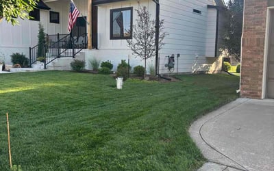Photo of David V.'s yard after getting lawn care in Farmington, MN
