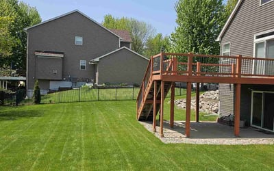 Photo of Rosalind S.'s yard after getting lawn care in Blaine, MN