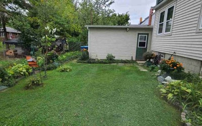 Photo of Kathy S.'s yard after getting lawn care in Amherst, OH