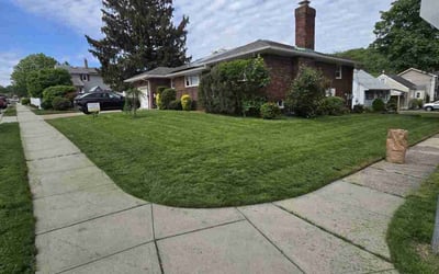 Photo of Martha R.'s yard after getting lawn care in Shrewsbury, MA