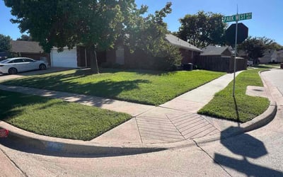 Photo of Justin C.'s yard after getting lawn care in Cocoa, FL