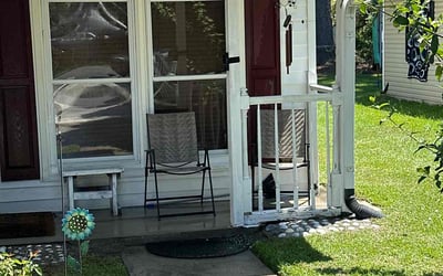 Photo of Alex B.'s yard after getting lawn care in Van Buren, AR