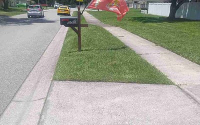 Photo of Stephanie M.'s yard after getting lawn care in Crestview, FL