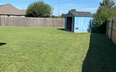 Photo of Randy T.'s yard after getting lawn care in Edmond, OK